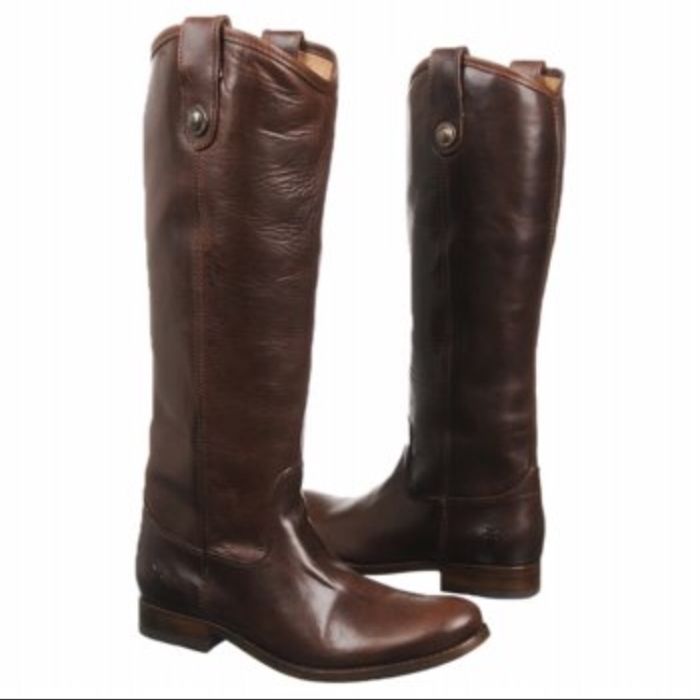 Frye knee high brown boots